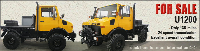 Diesel Unimogs U1200 for sale